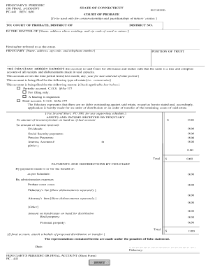 Pc 441 Form State of Connecticut