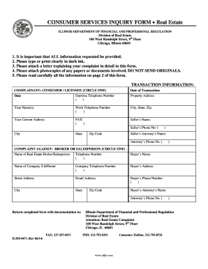 Consumer Real Estate Application Form