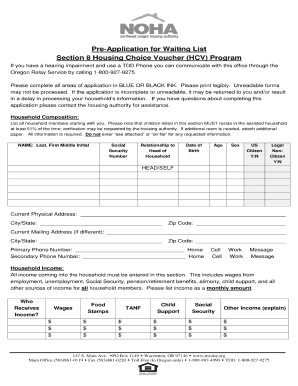 Waitinglistsection8 Form