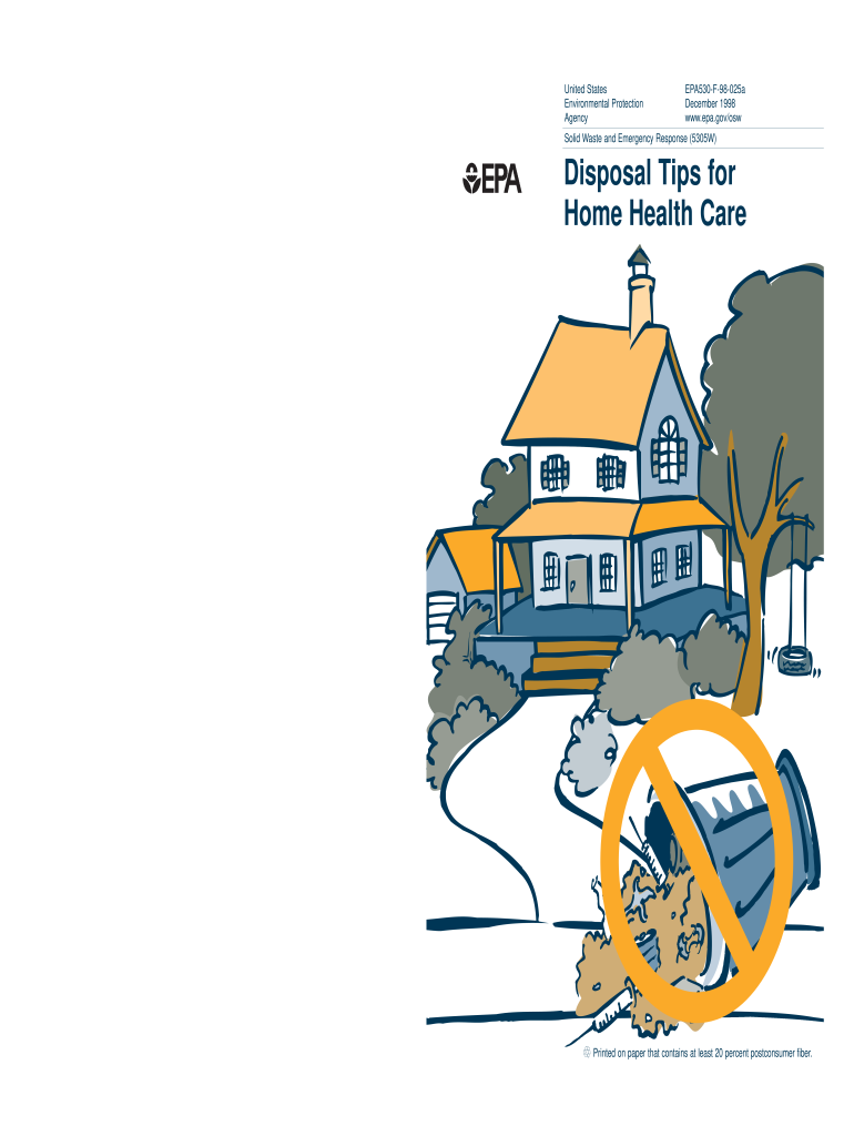  Disposal Tips for Home Health Care PDF 1998-2024