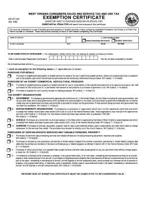 West Virginia Resale Certificate PDF  Form