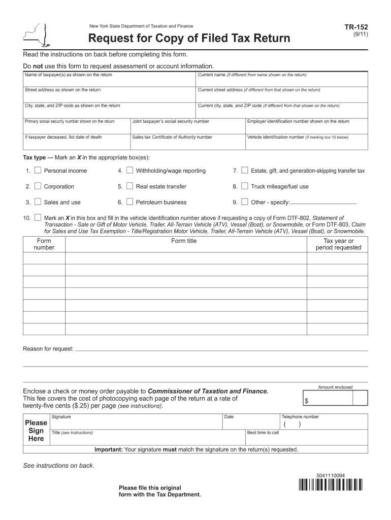  Nys Form Tr 960 2011-2024