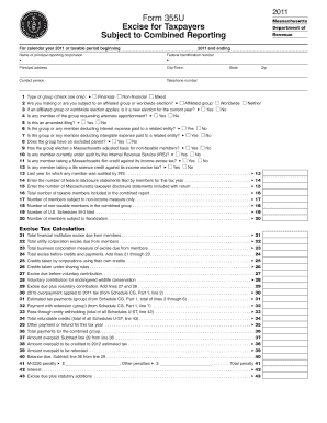 Massachusetts Form 355u