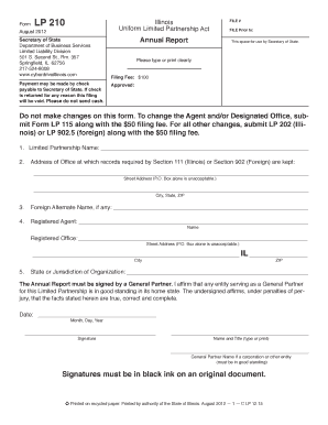  Illinois Form Lp 210 2012