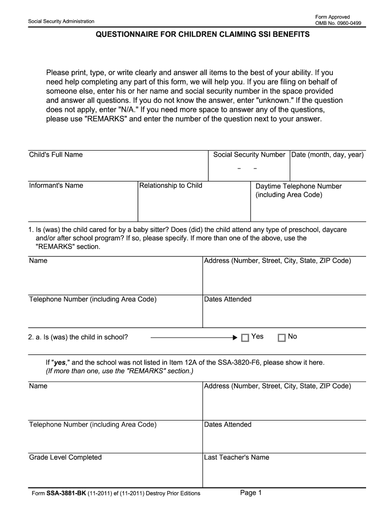  3881 Form 2018-2024