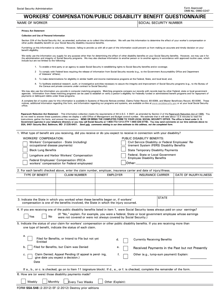  Form 546 2012-2024