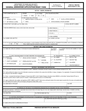 Fema 119 Form