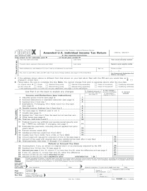 Printable Irs Form 1040x