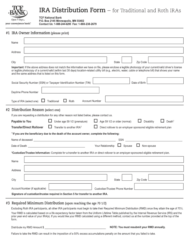  Principal Bank Ira Distribution Form 2012-2024