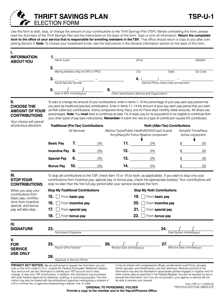 Tsp u 1 - Fill Out and Sign Printable PDF Template | signNow