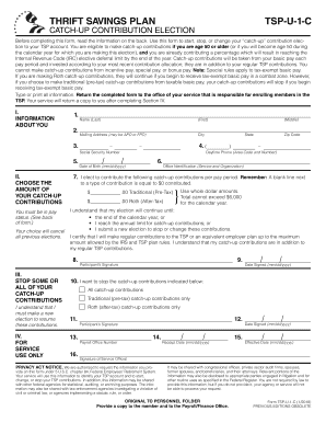 Tsp U 1 Fillable Form