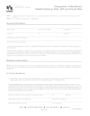 Usaa Beneficiary Designation Form