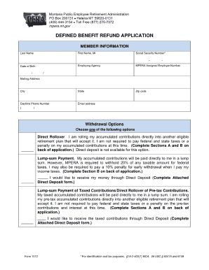 Mperamtretirement Application Form