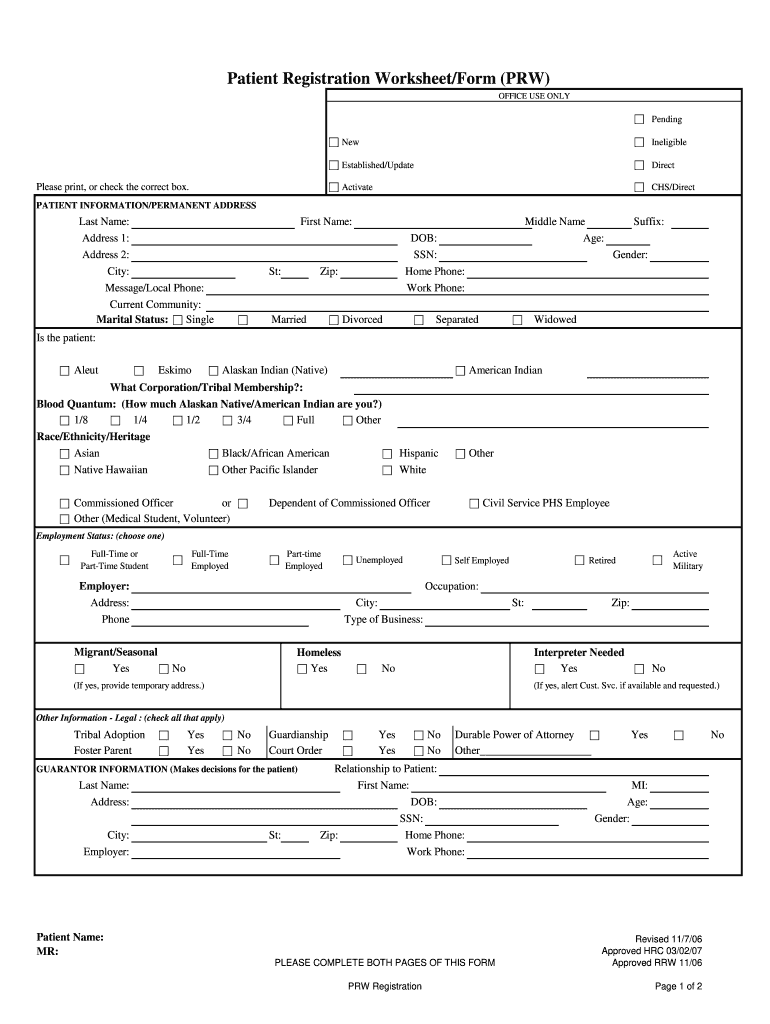  Form Prw 2006-2024