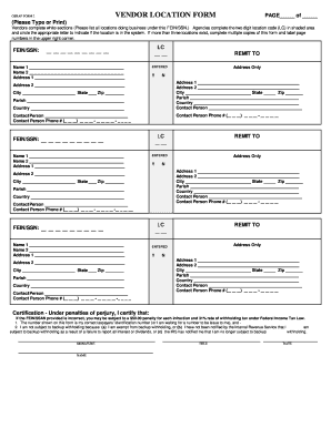 Osrap Vendor Search  Form