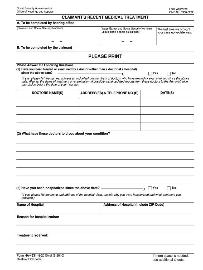  Social Security Change of Address Form 2010-2024