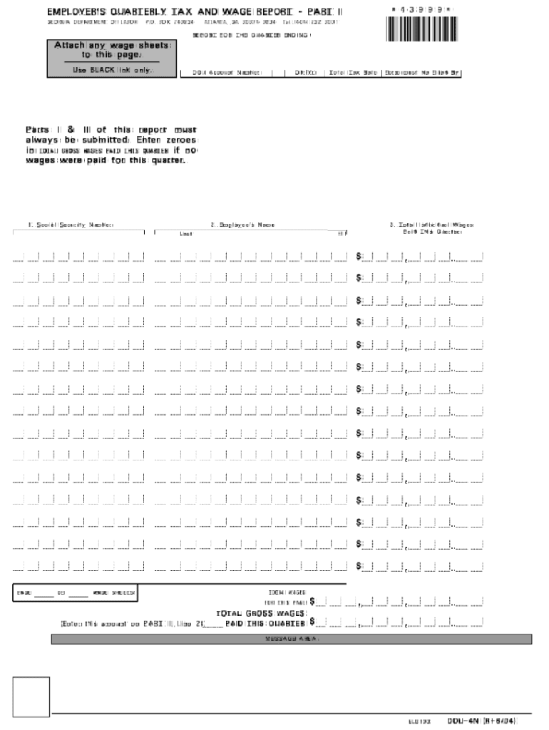 Form Dol4n Georgia Instructions