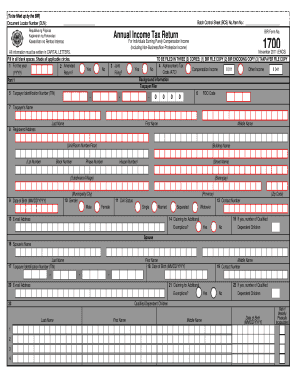 Tax Return Form PDF