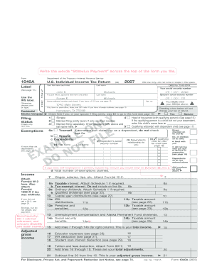 1040a Form