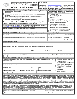  Worker Registration Form Missouri 2021