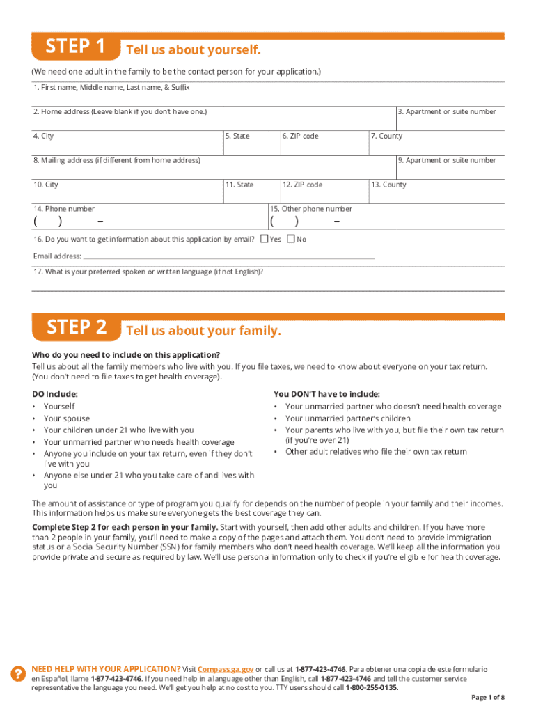 Peachcare Application PDF  Form