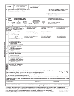 Form W 3c PR Rev February