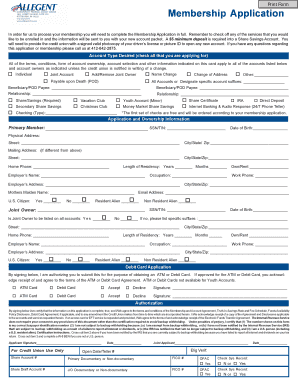Revised Allegent Acct Card 5 9 12 Allegentfcu  Form