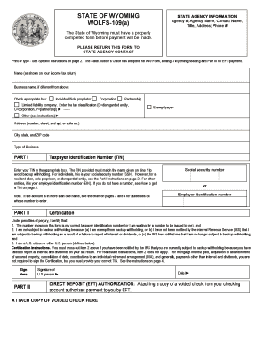 Wolfs 109 Form