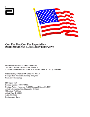 Cost Per Reportable Result  Form