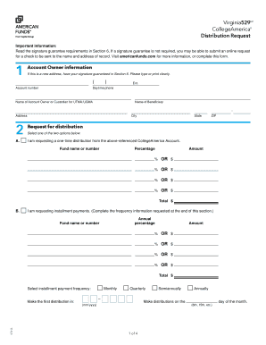 Collegeamerica Distribution Request Form
