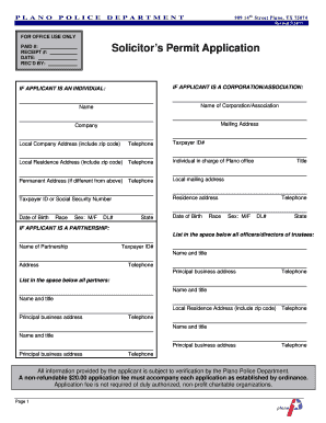 Solicitors Permit Pa Form