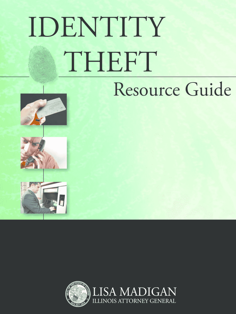 Identity Theft Resource Guide  Illinois Attorney General  Illinoisattorneygeneral  Form