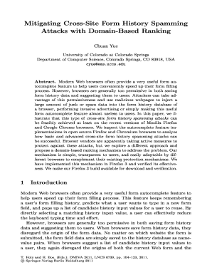 Mitigating Cross Site Form History Spamming Attacks with Domain Cs Uccs