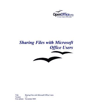 Sharing Files with Microsoft Office Users OpenOffice Org Openoffice  Form