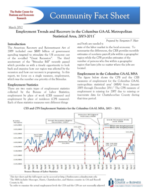 March Employment Trends and Recovery in the Columbus GA AL Metropolitan Statistical Area, * Introduction the American Recovery a  Form
