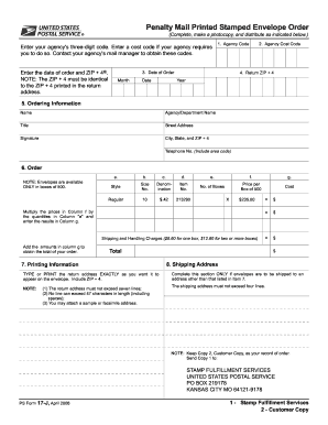 Ps Form 17