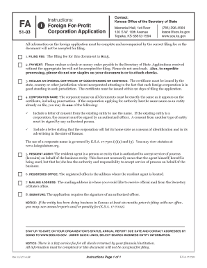 Kansas Form Fa 51 03