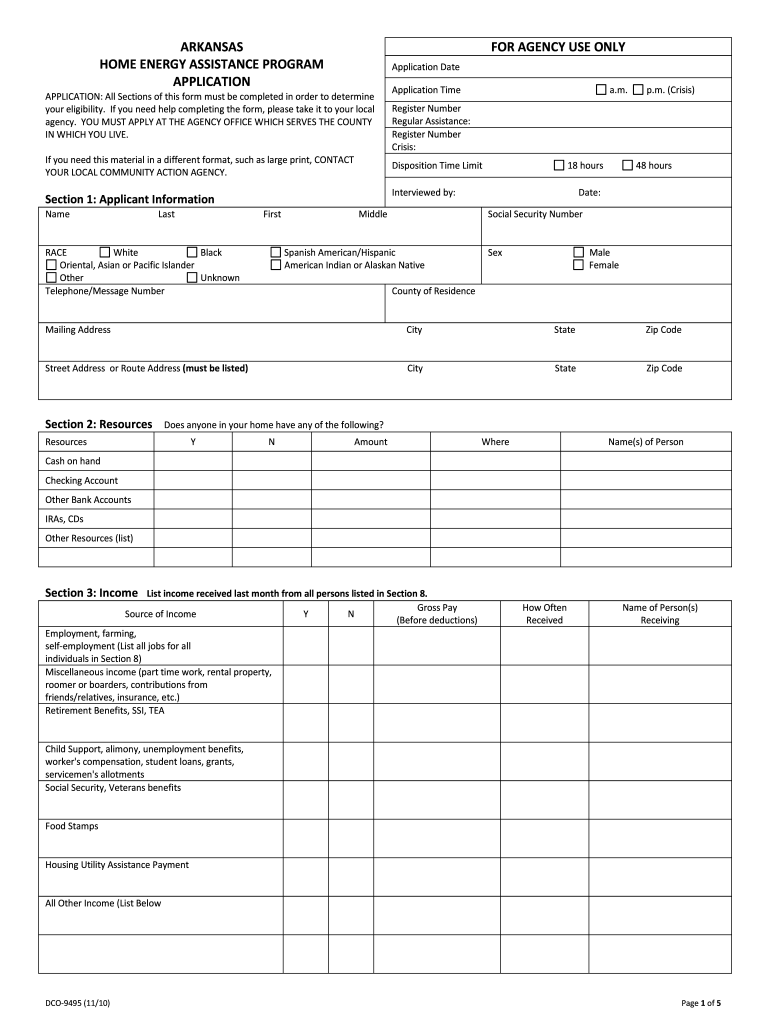 Liheap Arkansas Online Application 2010 2023 Form Fill Out And Sign