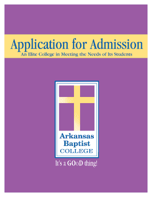  to Download the PDF Application Arkansas Baptist College Arkansasbaptist 2009