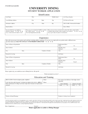 Tamu Dining  Form