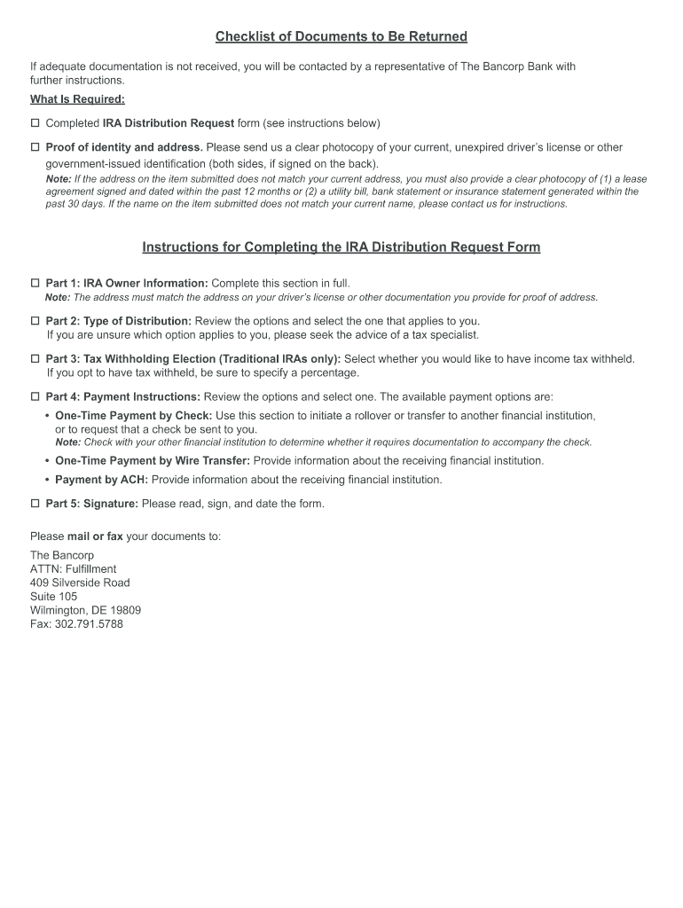  Early Ira Distribution Form 2015-2024