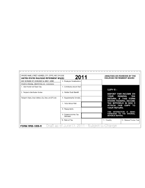  Form Rrb 1099 R PDF 2011