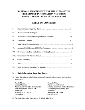 FOIA Report Neh  Form