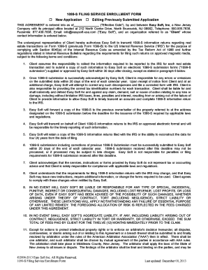 1099 S Filing Service Form