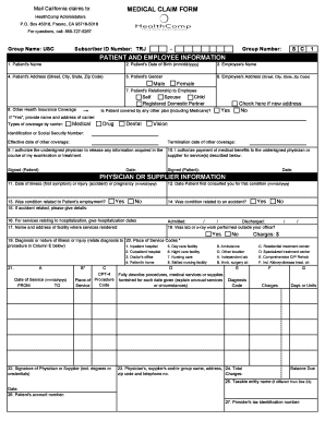 Employee Medical Blank Form