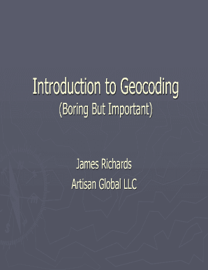 Introduction to Geocoding Meetup  Form