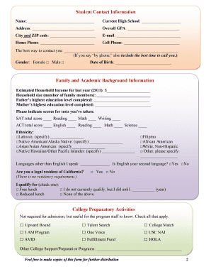 1 Copy of Your High School Transcript UNOFFICIAL Uscrossier Org  Form