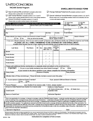 United Concordia Enrollment Form