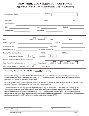 Cdtf Form