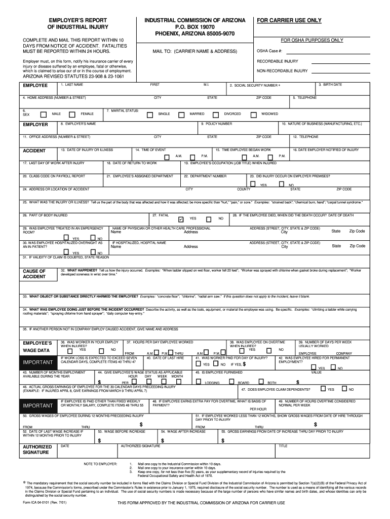 Arizona Labor Forms